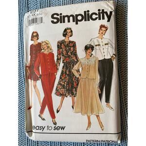 Simplicity sewing pattern  7957 top pant skirt size 8-14
